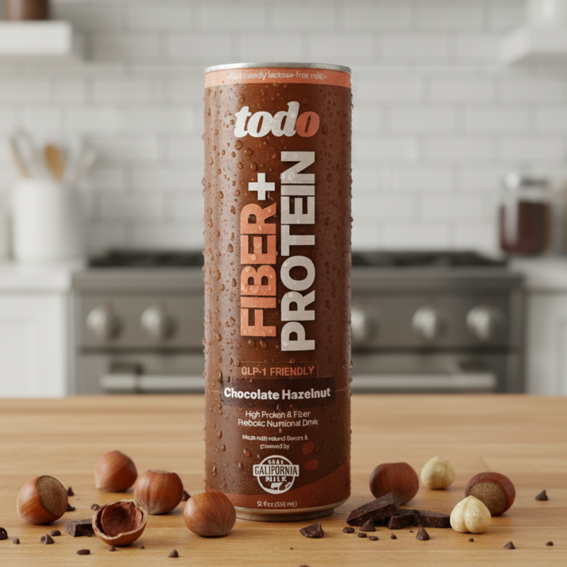 Chocolate Hazelnut protein & fiber shake | todo