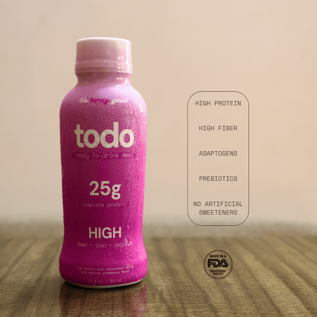 High Protein & High Fiber Shake - todo